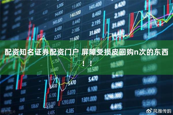 配资知名证券配资门户 屏障受损皮回购n次的东西！！