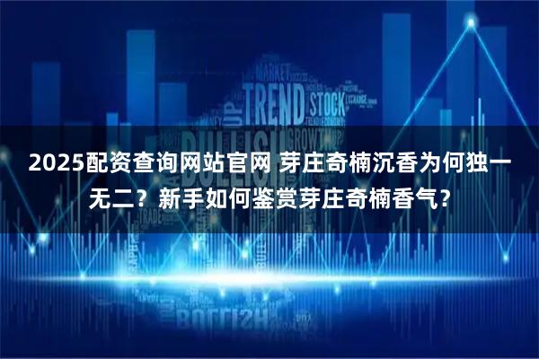 2025配资查询网站官网 芽庄奇楠沉香为何独一无二？新手如何鉴赏芽庄奇楠香气？